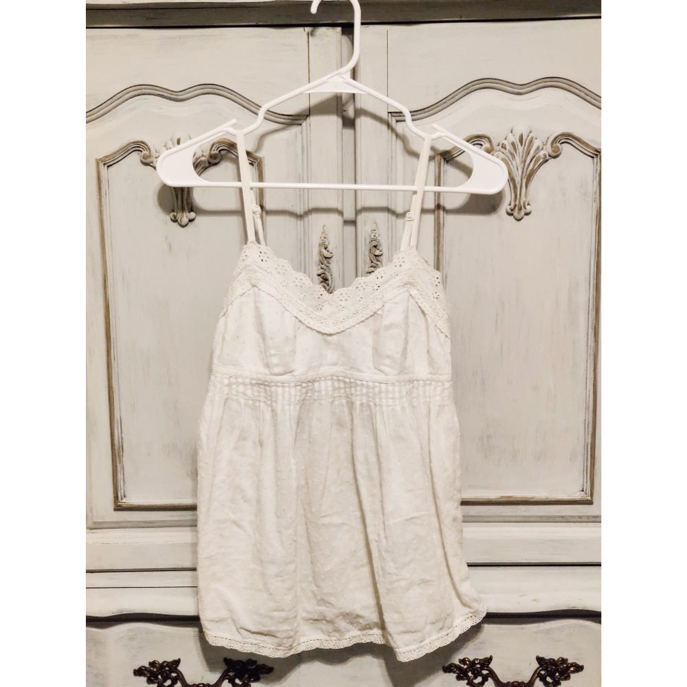 America Eagle White Eyelet Lace Baby Doll 4